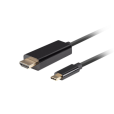 Lanberg USB-C to HDMI Cable, 1 m 4K/60Hz, Black , Lanberg , USB-C to HDMI Cable , CA-CMHD-10CU-0010-BK , 1 m , Black