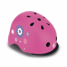 Globber Helmet Elite Lights Flowers 507-310 Pink