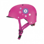 Globber Helmet Elite Lights Flowers 507-310 Pink
