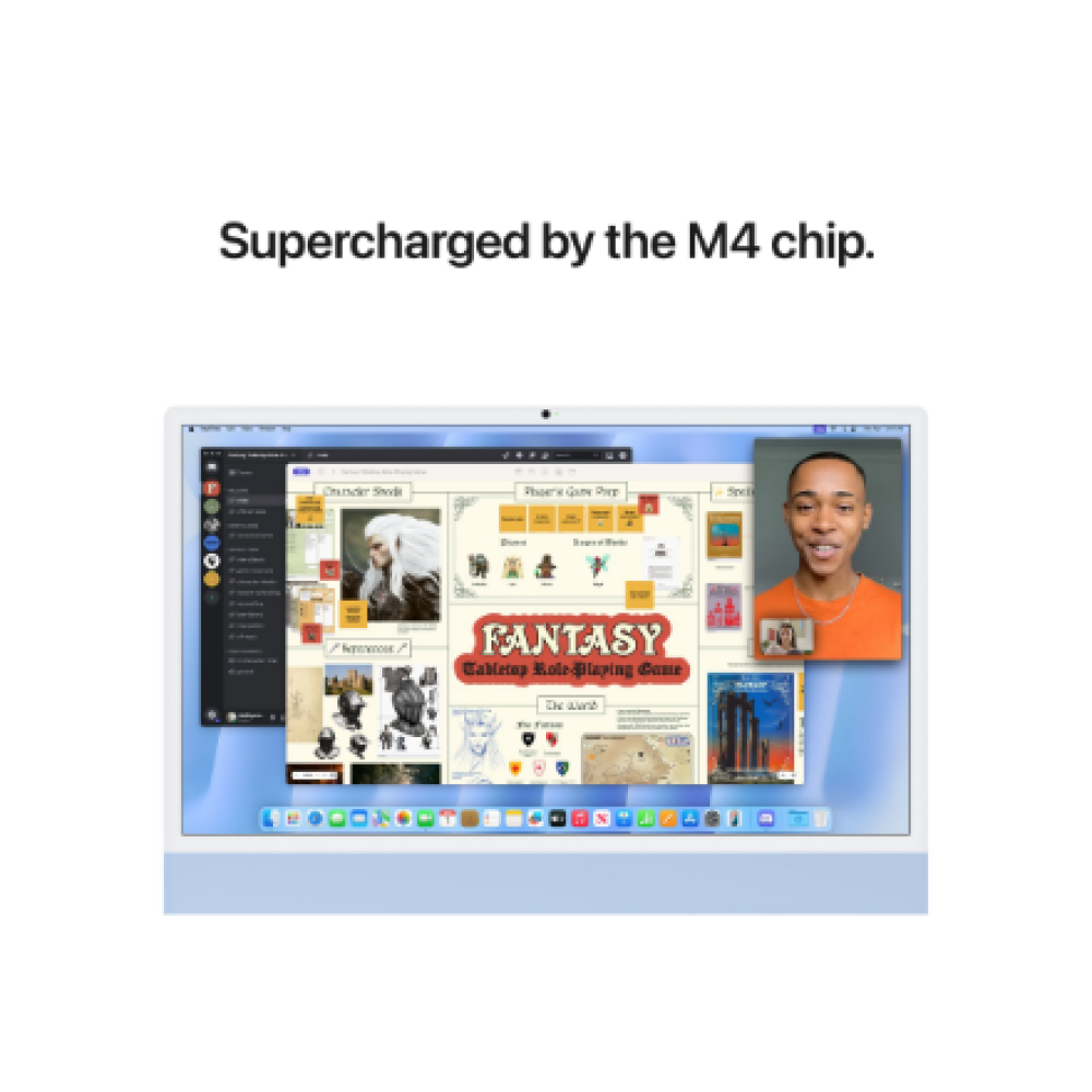 MWV13ZE/A Apple iMac 24” 4.5K Retina, Apple M4 10C CPU, 10C GPU/16GB/256GB SSD/Blue/INT , Apple