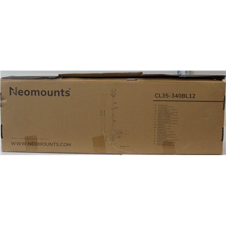 SALE OUT. Neomounts CL35-340BL12 Monitor/TV mount ceiling 1 screen - 23-42 - max 50 kg - VESA 100x100-200x200 - h 106-156 cm - black , Neomounts CL35-340BL12 Monitor/TV mount Ceiling , Adjustable Height, Rotate, Tilt, Swivel , 23-42 , Maximum weight (capa
