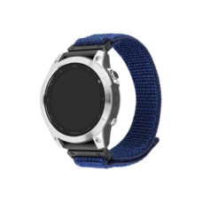 Fixed , Sporty Strap for Garmin QuickFit 22mm , 160-210 mm , Nylon , Dark blue