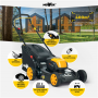 MoWox , 40V Comfort Series Cordless Lawnmower , EM 4140 PX-Li , Mowing Area 400 m² , 4000 mAh , Battery and Charger included