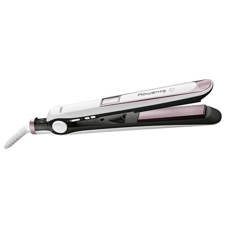 Rowenta Hair straightener , Premium Care SF7460F0 , Ionic function , Display LED display , Temperature (max) 200 °C , Temperature (min) 130 °C , Number of heating levels 4 , White/Pink