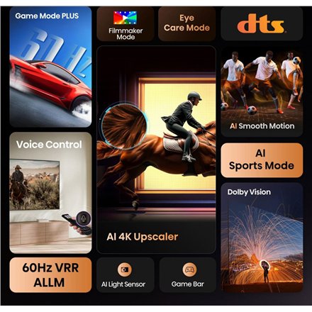 Hisense 4K TV , 85A6Q , 85 , Smart TV , VIDAA , UHD , Black