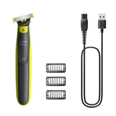Philips Shaver , QP2724/23 OneBlade , Operating time (max) 45 min , Wet & Dry , NiMH , Black/Lime