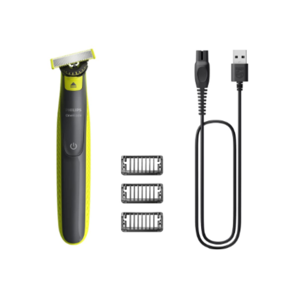 Philips Shaver , QP2724/23 OneBlade , Operating time (max) 45 min , Wet & Dry , NiMH , Black/Lime