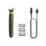 Philips Shaver , QP2724/23 OneBlade , Operating time (max) 45 min , Wet & Dry , NiMH , Black/Lime
