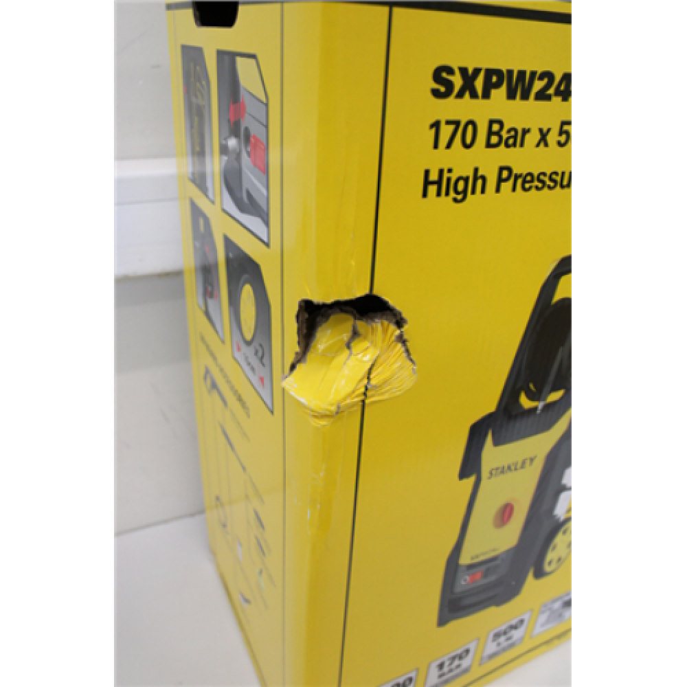 SALE OUT. STANLEY SXPW24BX-E High Pressure Washer with Patio Cleaner (2400 W, 170 bar, 500 l/h), DAMAGED PACKAGING , Stanley 2400 W , 170 bar , 500 l/h , DAMAGED PACKAGING