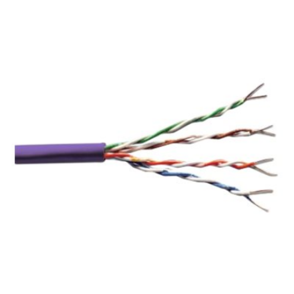 Digitus Cat.6 U/UTP installation cable, 305 m, simplex, Eca (EN 50575), AWG 23/1, 305 m paper box, SX, Purple , Digitus , Cat.6 U/UTP Installation Cable , DK-1613-VH-305