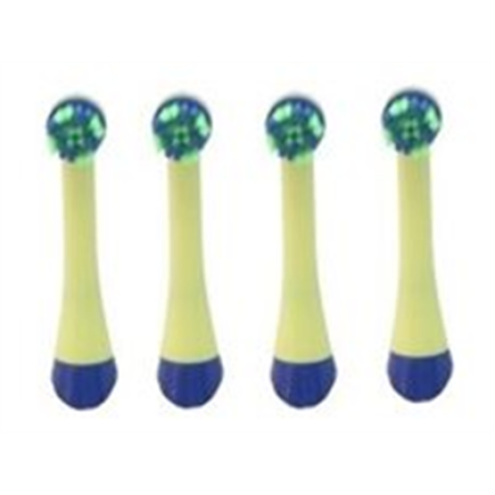 ETA Toothbrush replacement Heads For kids Number of brush heads included 4 Number of teeth brushing modes Does not apply Yellow/ Blue