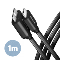 AXAGON Data and power suply cable, 1 m , BUMM3-CM10AB , USB Type C to USB Type Micro-B