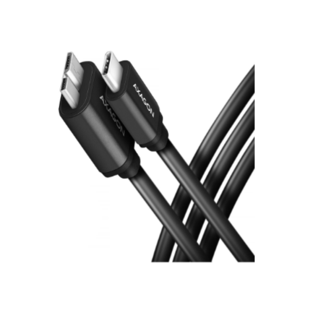 AXAGON Data and power suply cable, 1 m , BUMM3-CM10AB , USB Type C to USB Type Micro-B