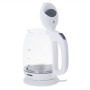 Mesko , Kettle , MS 1302w , Electric , 2200 W , 1.7 L , Glass , 360° rotational base , White