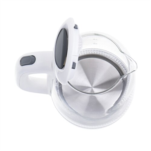 Mesko , Kettle , MS 1302w , Electric , 2200 W , 1.7 L , Glass , 360° rotational base , White