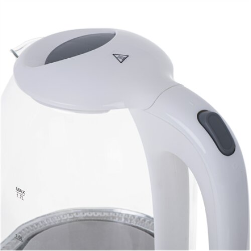 Mesko , Kettle , MS 1302w , Electric , 2200 W , 1.7 L , Glass , 360° rotational base , White