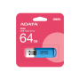ADATA , USB Flash Drive , C906 , 64 GB , USB Type-A , Blue