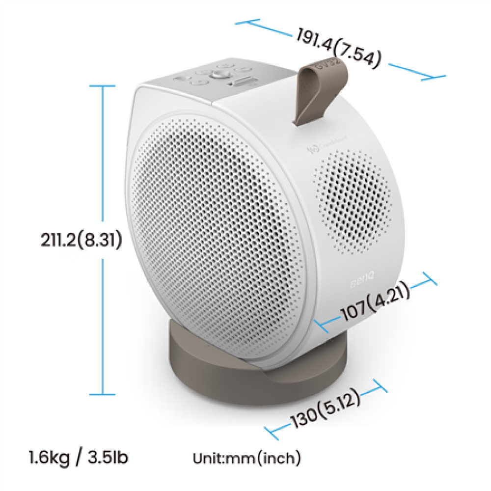 Benq GV32 , Full HD (1920x1080) , 500 ANSI lumens , White , Wi-Fi