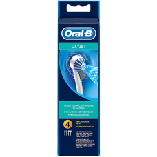 Oral-B , Toothbrush Heads, OxyJet , ED 17-4 , Heads , For adults , Number of brush heads included 4 , White