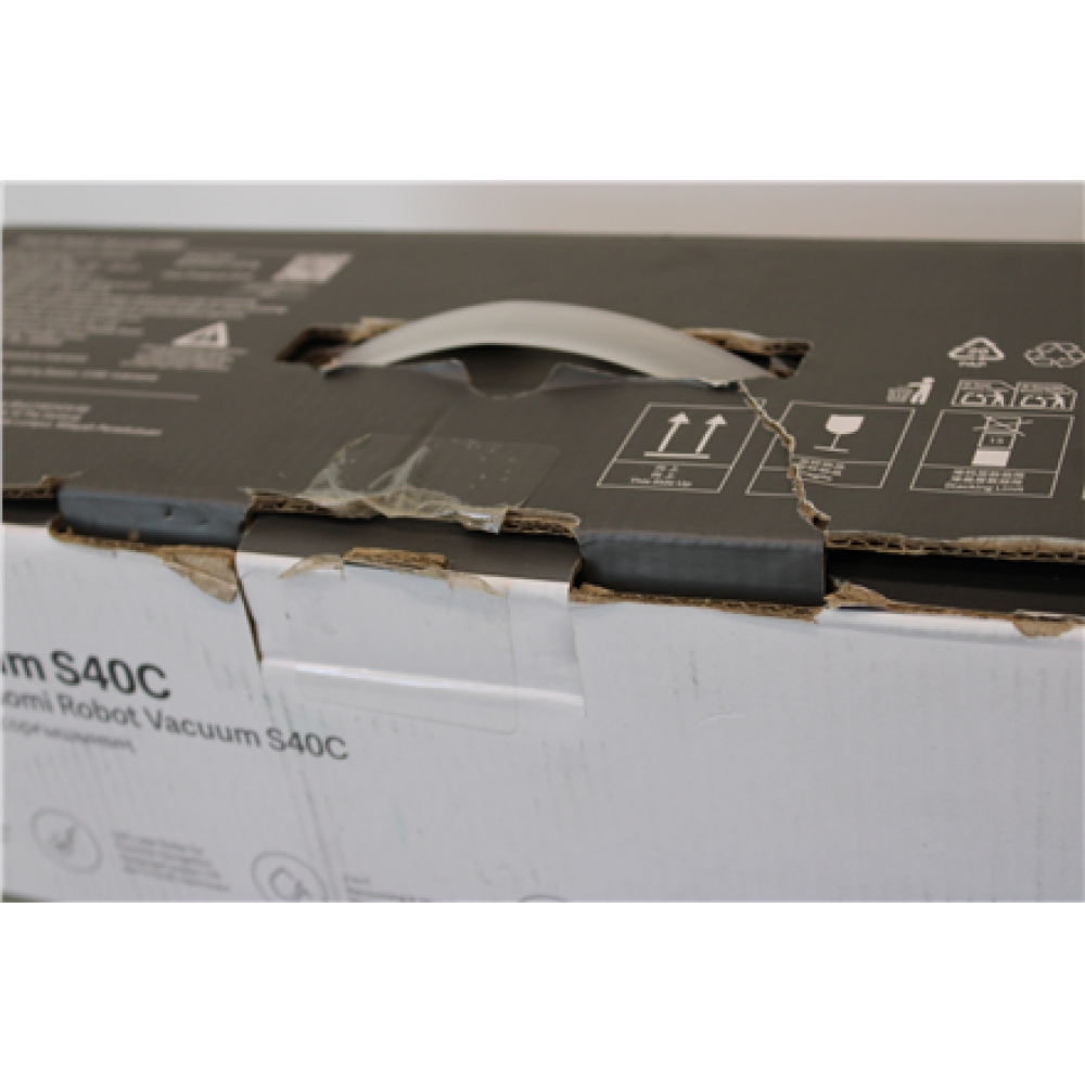 SALE OUT. Xiaomi Robot Vacuum S40C EU , Xiaomi Robot Vacuum S40C EU , Wet&Dry , 2600 mAh , Dust capacity 0.52 L , 5000 Pa , White , DAMAGED PACKAGING , 14 month(s)