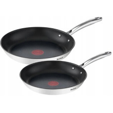TEFAL , Pan set , Duetto+ G732S255 , Frying , Diameter 24/28 cm , Halogen, induction, ceramic glass, gas, electric , Suitable for induction hob , Black , Fixed handle