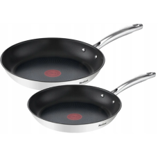 TEFAL , Pan set , Duetto+ G732S255 , Frying , Diameter 24/28 cm , Halogen, induction, ceramic glass, gas, electric , Suitable for induction hob , Black , Fixed handle