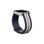 Fitbit , Versa-Lite Woven Hybrid Band, large, navy/pink , The Fitbit Versa woven hybrid band is made of polyester woven material on top and fluoroelastomer material on the bottom with an aluminium buckle. , The Fitbit Versa woven hybrid band is not water 
