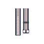 Fitbit , Versa-Lite Woven Hybrid Band, large, navy/pink , The Fitbit Versa woven hybrid band is made of polyester woven material on top and fluoroelastomer material on the bottom with an aluminium buckle. , The Fitbit Versa woven hybrid band is not water 