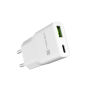 Natec Ribera USB Charger Gan Slim USB 1X USB-A + 1X USB-C 20W , NUC-2376