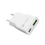 Natec Ribera USB Charger Gan Slim USB 1X USB-A + 1X USB-C 20W , NUC-2376