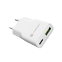 Natec Ribera USB Charger Gan Slim USB 1X USB-A + 1X USB-C 20W , NUC-2376