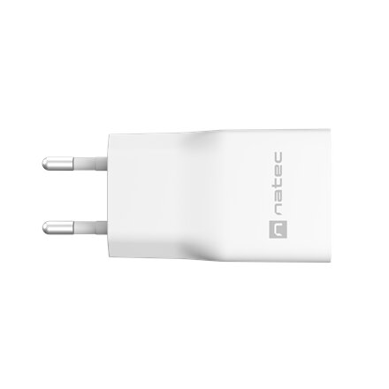 Natec Ribera USB Charger Gan Slim USB 1X USB-A + 1X USB-C 20W , NUC-2376
