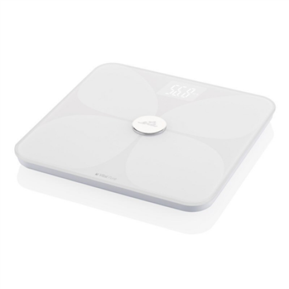 ETA , Personal scale , Vital Pure 7781 90000 , Body analyzer , Maximum weight (capacity) 180 kg , Accuracy 100 g , Body Mass Index (BMI) measuring , White