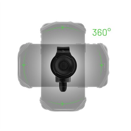 Fixed , Phone holder for bike or motorcycle , Bikee , Phone holder , Black