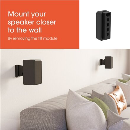 Vogels Wall mount , SWM 3021 Universal Speaker Wall Mount , Tilt, rotate , Maximum weight (capacity) 5 kg , Black