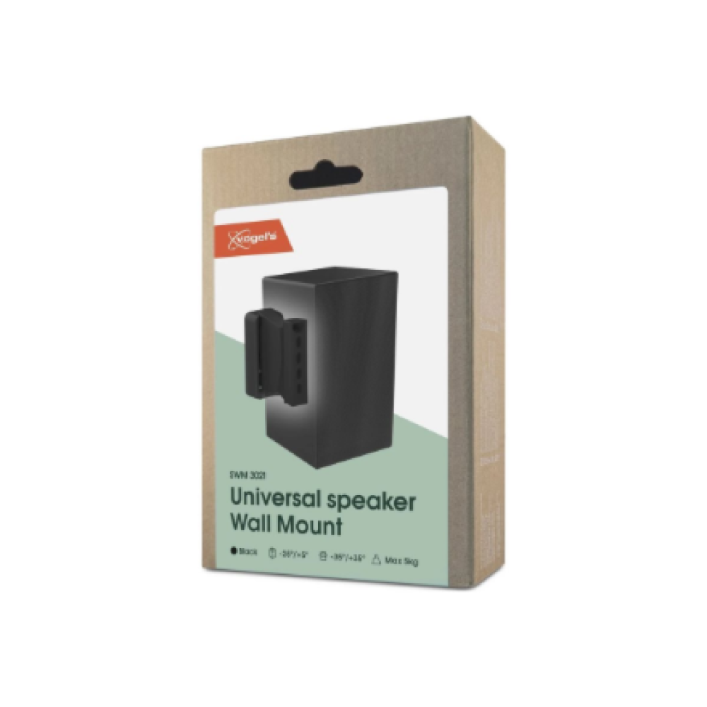 Vogels Wall mount , SWM 3021 Universal Speaker Wall Mount , Tilt, rotate , Maximum weight (capacity) 5 kg , Black