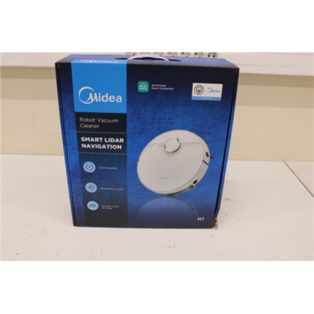 SALE OUT. Midea Robotic Vacuum Cleaner M7 Wet&Dry Operating time (max) 180 min Lithium Ion 5200 mAh 4000 Pa White DAMAGED PACKAGING