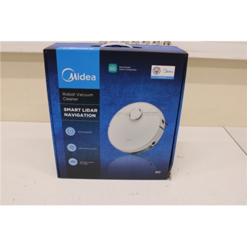SALE OUT. Midea Robotic Vacuum Cleaner M7 Wet&Dry Operating time (max) 180 min Lithium Ion 5200 mAh 4000 Pa White DAMAGED PACKAGING