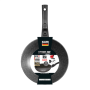 Stoneline , 19569 , Pan , Wok , Diameter 30 cm , Suitable for induction hob , Removable handle , Anthracite