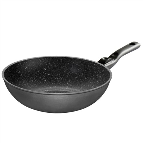 Stoneline , Pan , 19569 , Wok , Diameter 30 cm , Suitable for induction hob , Removable handle , Anthracite