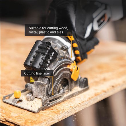Batavia B.V. , 18V Cordless Mini Circular Saw 89mm, Without Battery and Charger