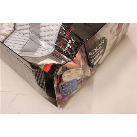 SALE OUT. Adler AD 7437 Heating belt on the loins, Grey , Adler , Heating belt on he loins , AD 7437 , Number of heating levels 4 , Number of persons 1 , Remote control , 100 W , Light Grey , DAMAGE PACKAGING