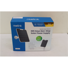 SALE OUT. Reolink SP2-W 6W Solar Panel, White , Reolink Solar Panel , SP2-W , White , IP65 , USED, DIRTY, MISSING MOUNTING TEMPLATE, SCREWS