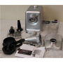 SALE OUT. Caso Meat Mincer , FW 2500 , Stainless Steel , 2500 W , Number of speeds 2 , Throughput (kg/min) 2.5 , 3 stainless steel cutting plates (3 mm, 5 mm and 8 mm), Sausage filler, Cookie attachment with 4 moulds, Stuffer , DEMO