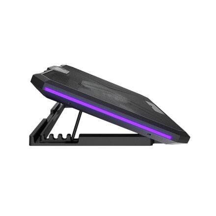 Fury Laptop Cooler Cooling Pad Fury Gunbai G3 Fans, RGB LED Light, 2 USB, 14.1-17.3