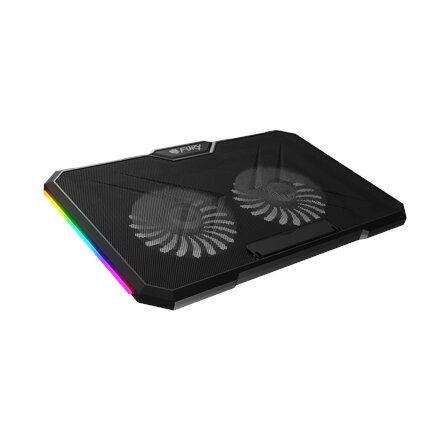 Fury Laptop Cooler Cooling Pad Fury Gunbai G3 Fans, RGB LED Light, 2 USB, 14.1-17.3
