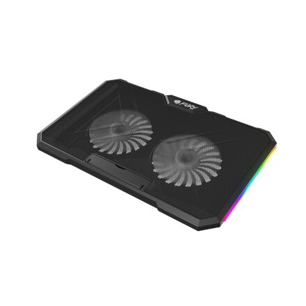 Fury Laptop Cooler Cooling Pad Fury Gunbai G3 Fans, RGB LED Light, 2 USB, 14.1-17.3
