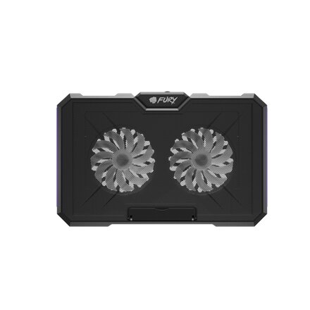Fury Laptop Cooler Cooling Pad Fury Gunbai G3 Fans, RGB LED Light, 2 USB, 14.1-17.3