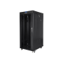 Lanberg , Rack cabinet 19 free-standing 27U/600x800 (flat pack) with glass door, LCD , FF01-6827-12BL , Black
