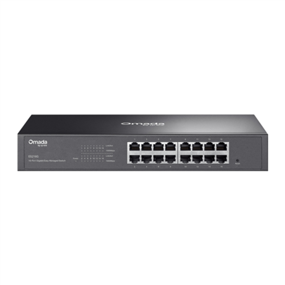 ES216G , TP-LINK Omada 16-Port Gigabit Easy Managed Switch , Desktop/Rackmountable , Managed , Power supply type 100-240 V, 50/60 Hz